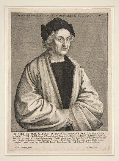 Idősebb Albrecht Dürer (1427-1502) 70 éves korában alkotó: Wenceslaus Hollar