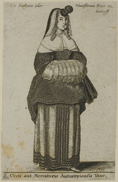 Antwerpen felesége alkotó: Wenceslaus Hollar