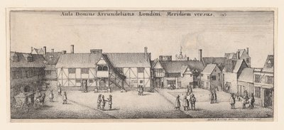 Arundel-ház délről, 1646., 1646. alkotó: Wenceslaus Hollar