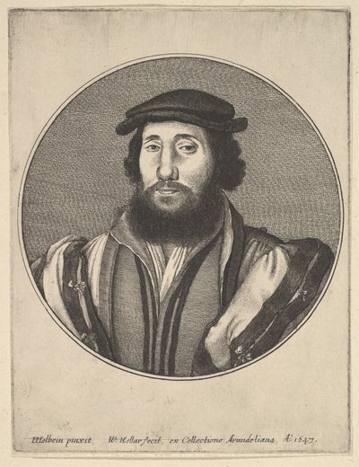 Szakállas férfi, 1647. alkotó: Wenceslaus Hollar