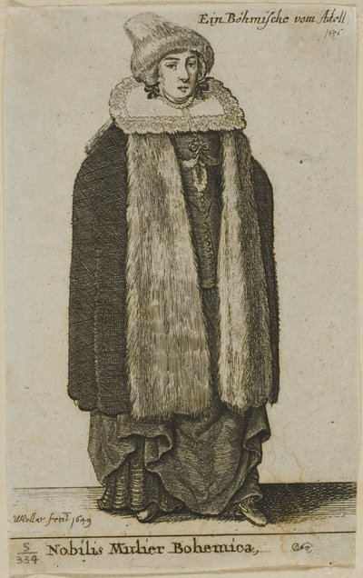 Bohém nemesasszony alkotó: Wenceslaus Hollar