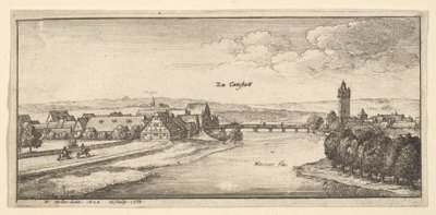 Cannstadt, 1665. alkotó: Wenceslaus Hollar