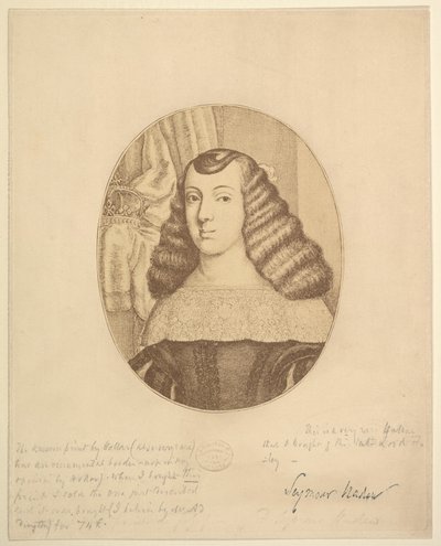 Katalin portugál hercegnő, 1661. alkotó: Wenceslaus Hollar