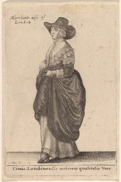 London legjobb minőségű felesége alkotó: Wenceslaus Hollar