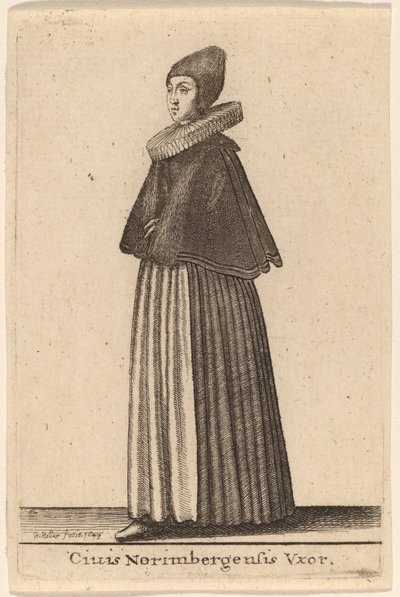 Egy nürnbergi polgár felesége alkotó: Wenceslaus Hollar