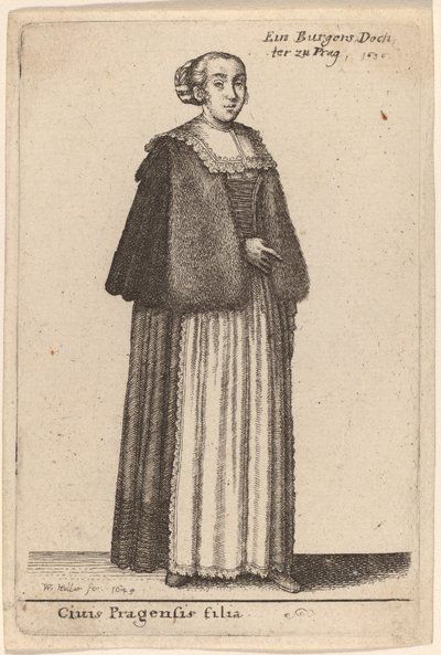 Egy prágai polgár lánya alkotó: Wenceslaus Hollar