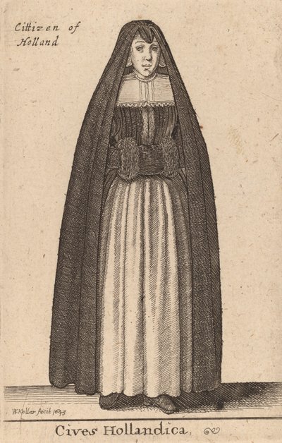 Holland polgárok, 1643 alkotó: Wenceslaus Hollar