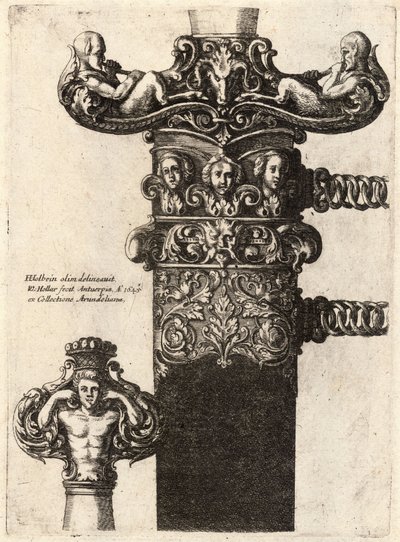Tőr és hüvely, Hans Holbein rajzából alkotó: Wenceslaus Hollar