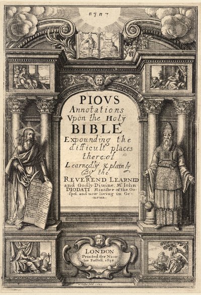 Diodati. Jámbor annotációk. 1. állapot alkotó: Wenceslaus Hollar