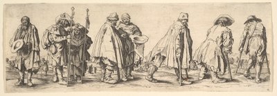 Nyolc koldus, 1630. alkotó: Wenceslaus Hollar