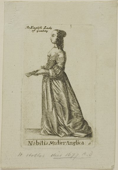 Angol nemesasszony alkotó: Wenceslaus Hollar