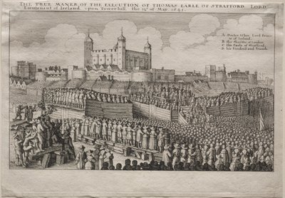 Strafford grófjának kivégzése alkotó: Wenceslaus Hollar