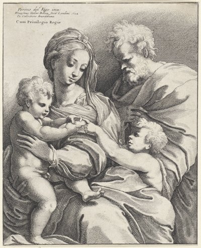Szent Család Keresztelő Jánossal alkotó: Wenceslaus Hollar