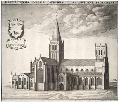 Herefordi katedrális alkotó: Wenceslaus Hollar