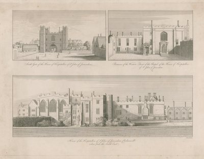 Jeruzsálemi Szent János ispotályosainak háza, Clerkenwell alkotó: Wenceslaus Hollar