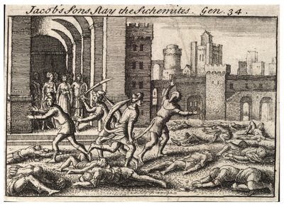 Jákob fiai megölték a Sikemitákat. 2. állapot alkotó: Wenceslaus Hollar