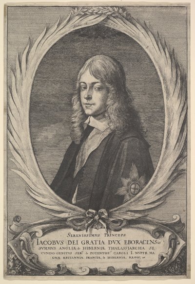 Jakab, York hercege, 1651. alkotó: Wenceslaus Hollar