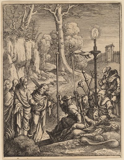 Jézus szembeszáll megrontóival alkotó: Wenceslaus Hollar