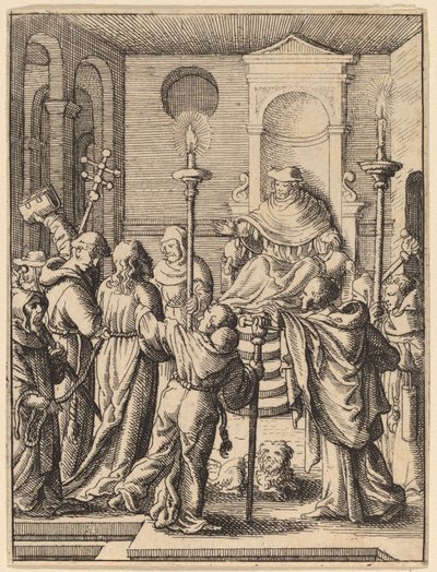 Jézus Anna előtt alkotó: Wenceslaus Hollar