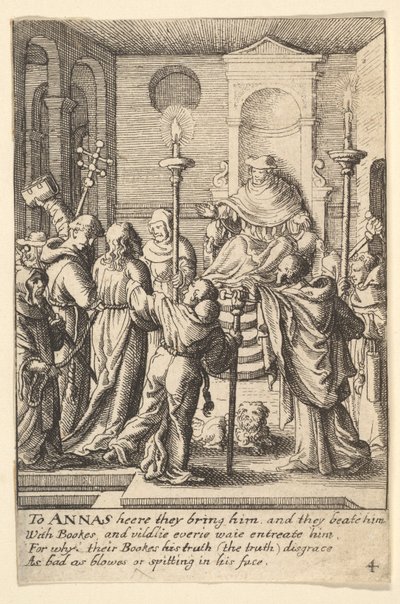 Jézus Anna előtt, 1625-77. alkotó: Wenceslaus Hollar