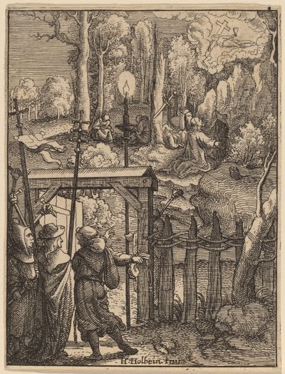 Jézus az Olajfák hegyén alkotó: Wenceslaus Hollar