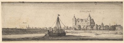 Kelsterbach kastély a Hoechst am Main közelében, 1642-44. alkotó: Wenceslaus Hollar