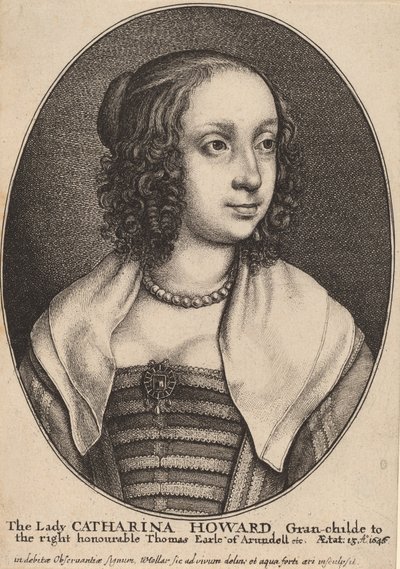 Lady Catherine Howard. alkotó: Wenceslaus Hollar