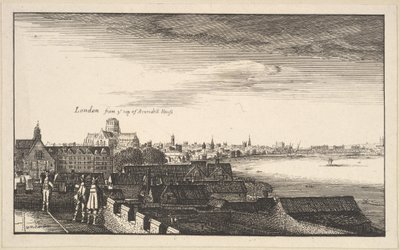 London az Arundel-házból, másolat, 17. század. alkotó: Wenceslaus Hollar
