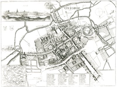 Oxford térképe, 1643 alkotó: Wenceslaus Hollar