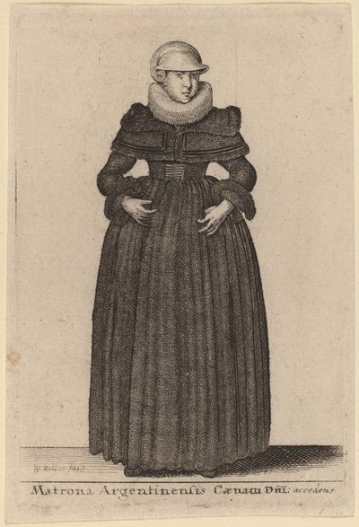 A nap Matrona argentin vacsora közeledik a nimfáktól) alkotó: Wenceslaus Hollar