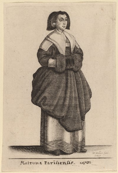 Párizsi Matrona alkotó: Wenceslaus Hollar