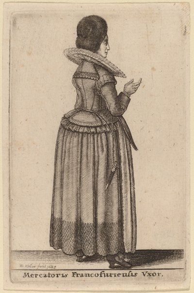 A frankfurti kereskedő felesége alkotó: Wenceslaus Hollar