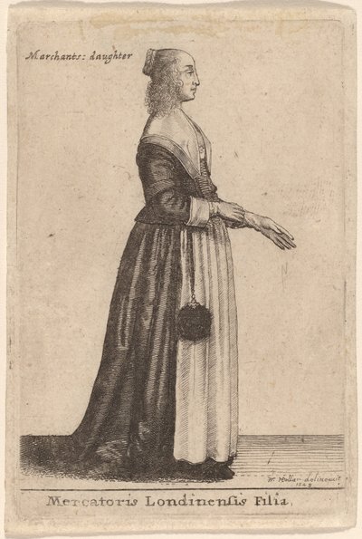 Egy londoni kereskedő lánya alkotó: Wenceslaus Hollar