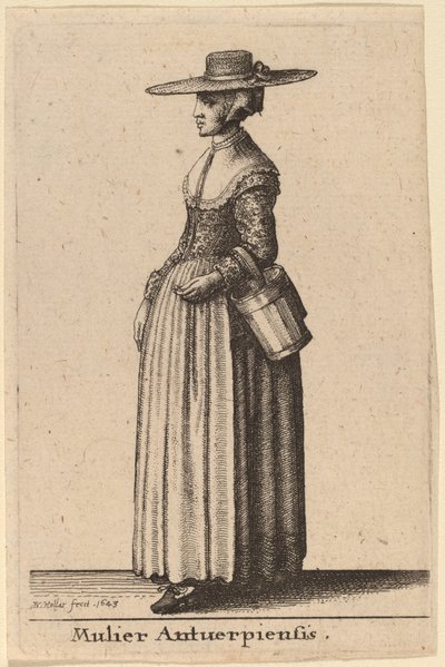 Az antwerpeni nő alkotó: Wenceslaus Hollar