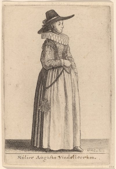 Vindelico Augusta felesége alkotó: Wenceslaus Hollar