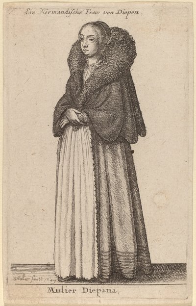 Diepana felesége alkotó: Wenceslaus Hollar