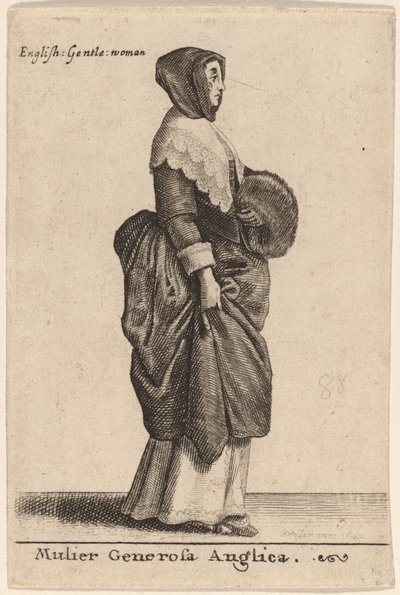 Nagylelkű angol nő alkotó: Wenceslaus Hollar
