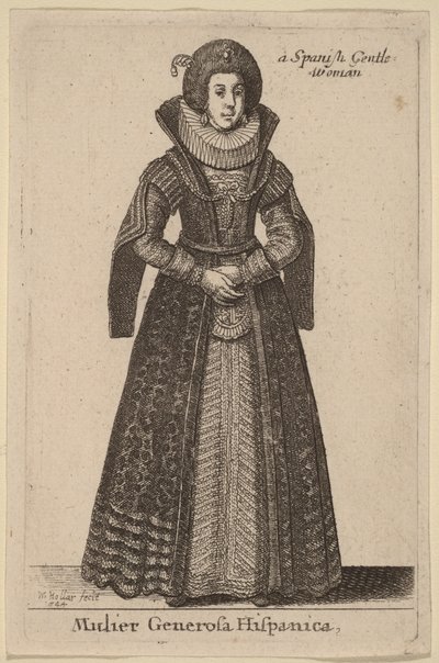 Spanyol nemes hölgy alkotó: Wenceslaus Hollar