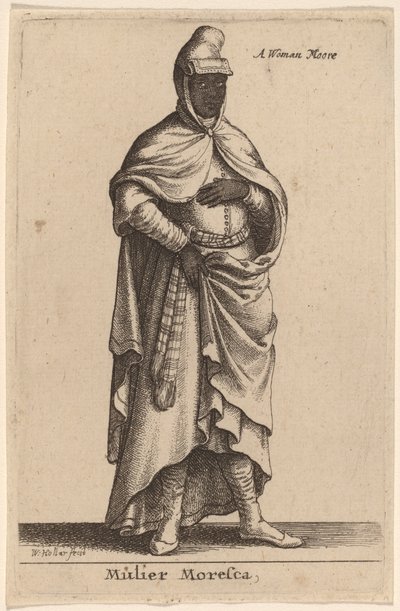 Mulier Moresca alkotó: Wenceslaus Hollar