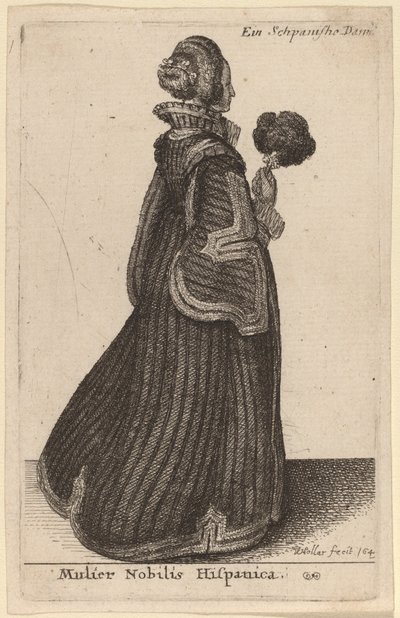 Spanyol nemesasszony alkotó: Wenceslaus Hollar
