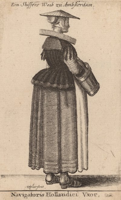 A holland böngésző felesége. alkotó: Wenceslaus Hollar