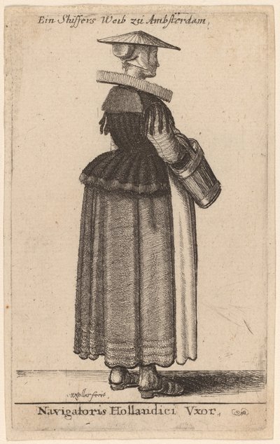 A holland navigátor felesége alkotó: Wenceslaus Hollar