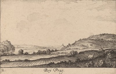 Prága mellett, 1635. alkotó: Wenceslaus Hollar