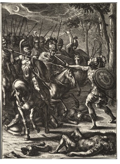 Nisus megöli a Volscenst. 2. állapot alkotó: Wenceslaus Hollar
