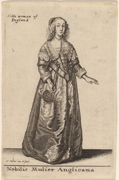 Nemes angol nő alkotó: Wenceslaus Hollar