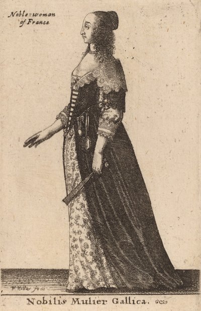 Híres francia nő. alkotó: Wenceslaus Hollar