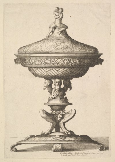 Díszes serleg, 1642. alkotó: Wenceslaus Hollar