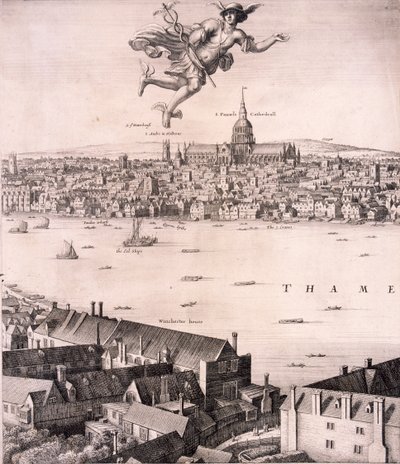 Panorámás kilátás Londonra, 1670 alkotó: Wenceslaus Hollar
