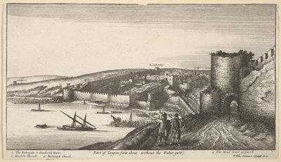 Tanger egy része fentről, a Vízkapu nélkül, 1670. alkotó: Wenceslaus Hollar