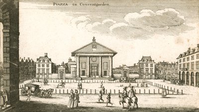 Piazza, Covent Garden, London (metszet) alkotó: Wenceslaus Hollar